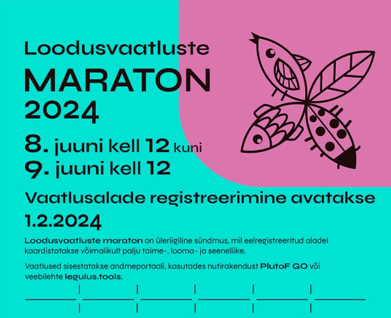 loodusvaatluste maraton 2024 plakat