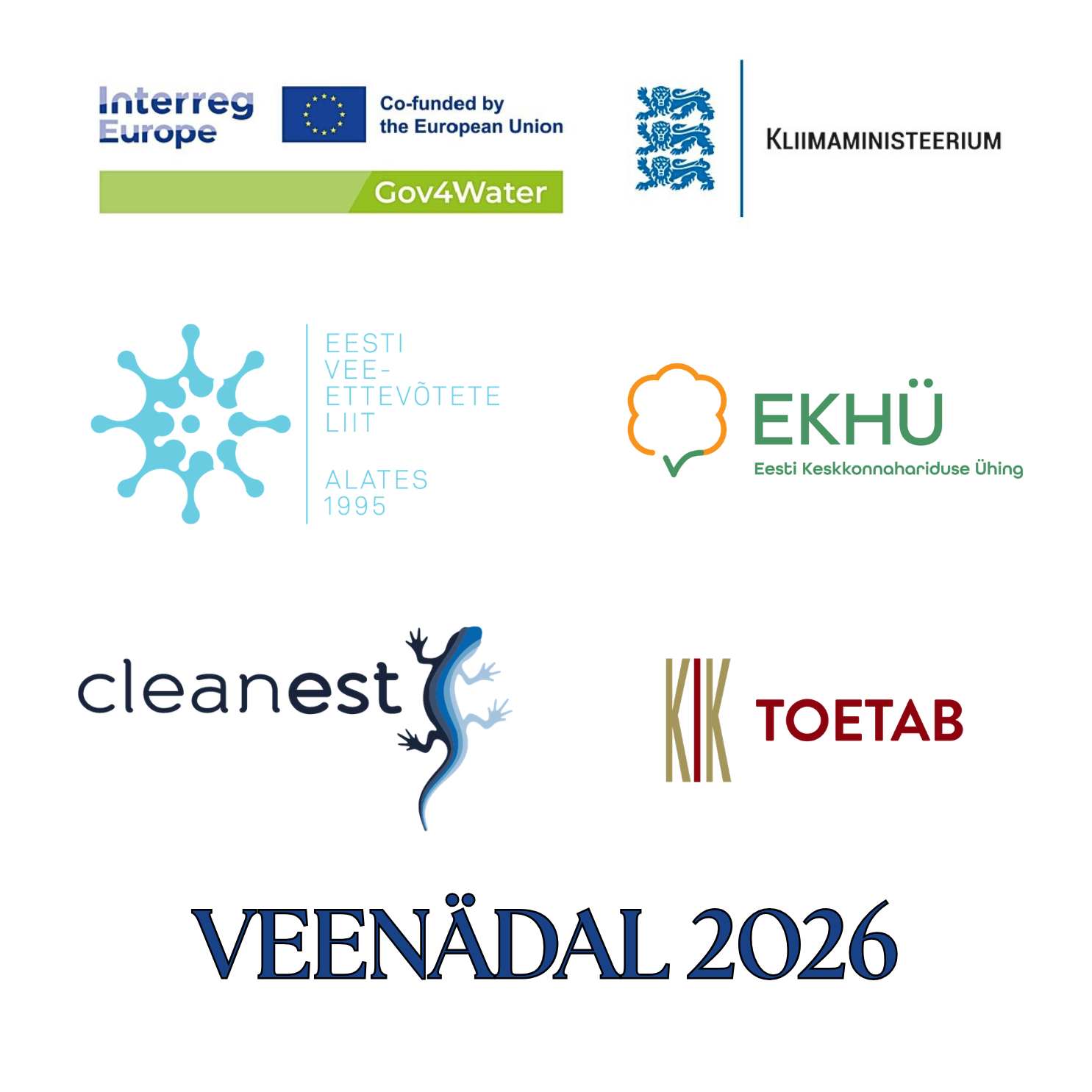 Veenädala korraldajate logod, ruudukujuliselt