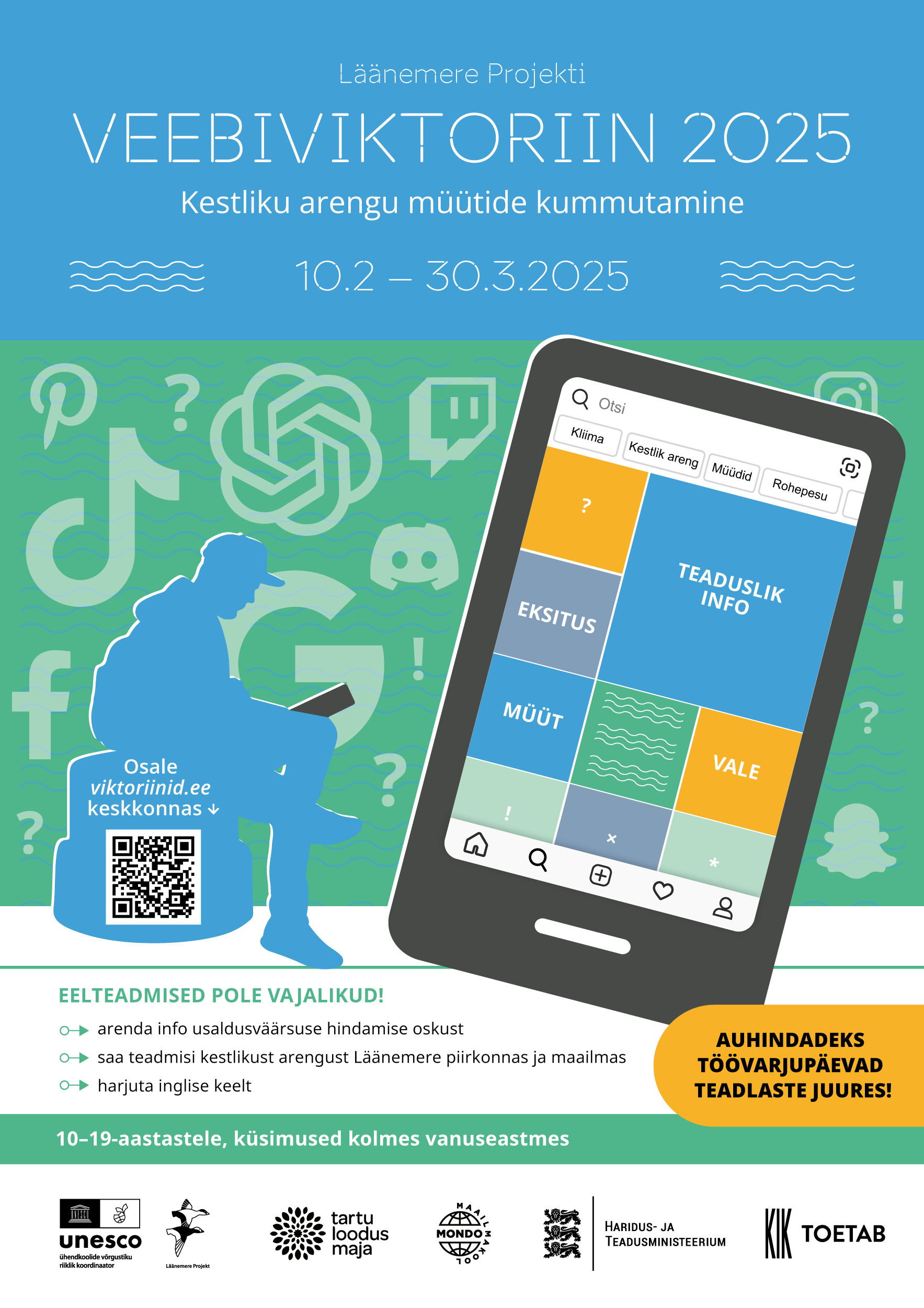 veebiviktoriini plakat