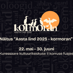 Mustal taustal on aasta lind 2025 logo ja tekstid
